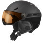Skihelm Relax Patrol Visor schwarz/grau