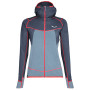 Damen-Sweatshirt Salewa Puez Hybrid PL W FZ grau 3866 ombre blue melange