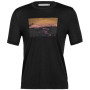Herren-T-Shirt Icebreaker Men Tech Lite II SS Tee Mountain Mantra schwarz black