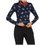 Damen-Funktionsunterhose Icebreaker W Mer 260 Vertex Leggings FallFlakes