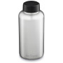 Edelstahlflasche Klean Kanteen Wide w/Wide Loop Cap - brushed stainless 1900 ml silber silver