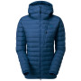 Damen-Winterjacke Mountain Equipment Earthrise Hooded Wmns Jacket blau Majolica Blue