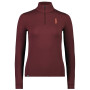 Damen-Funktionsshirt Mons Royale Cascade Merino Flex 200 1/4 Zip braun Dark Chocolate