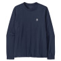 Herren-T-Shirt Patagonia M's L/S MW Hut Tripper Skyline T-Shirt blau New Navy