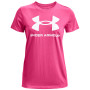 Damen-T-Shirt Under Armour Live Sportstyle Graphic SSC rosa Bubble Gum / / White