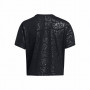 Damen-T-Shirt Under Armour Rush Energy Emboss Crop SS