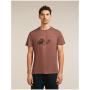 Herren-Funktionsshirt Icebreaker Merino Blend Core SS Tee Canoe Companions ziegel CAROB