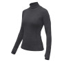 Damen-Funktionsshirt Sensor Merino Bold Roll Neck dl.rukáv dunkelgrau Anthracite Gray