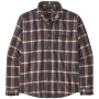 Herrenhemd Patagonia Fjord Flannel Shirt schwarz/rot Major: Ink Black