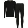 Herren-Funktionsset Icebreaker M 175 Everyday LS Crewe and Leggings Set schwarz Black
