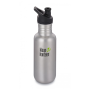 Flasche Klean Kanteen Classic 532 ml Sport Cap silber brushed stainless