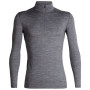Herren-T-Shirt Icebreaker Mens 200 Oasis LS Half Zip grau GritstoneHthr