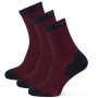 Socken Warg Happy Merino M Mini Mix 3 pack blau/rot Navy/Wine