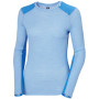 Damen-Funktionsshirt Helly Hansen W Lifa Merino Midweight Crew hellblau Bright Blue