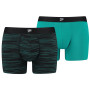 Herren-Boxershorts Puma Men Space Dye Boxer 2P schwarz black