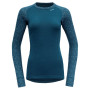 Damen-Funktionsshirt Devold Duo Active Woman Shirt LS blau/weiß Flood