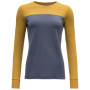 Damen-Funktionsshirt Devold Norang Woman Shirt grau/gelb Arrowwood/Vintage