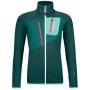 Damen-Sweatshirt Ortovox Fleece Grid Jacket W 2023 dunkelblau dark pacific
