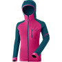 Damen-Sweatshirt Dynafit Radical Ptc W Jkt blau/rosa Petrol/