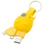 Schlüsselanhänger Munkees USB Klíčenka Smart Charger gelb Yellow