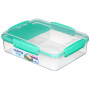 Lebensmittelbox Sistema Snack Attack Duo 975ml grün