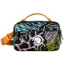 Umhängetasche Fjällräven Kånken Art Hip Pack schwarz/grau Darkwoods