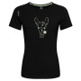 Damen-T-Shirt Chillaz Valencia Happy Alpaca schwarz Black