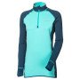 Damen-Sweatshirt Progress TS Tispa Zip 17NP petrolfarbe petrol/mint
