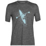 Herren-T-Shirt Icebreaker Men Tech Lite II SS Tee Pad grau gritstone hthr