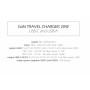 Ladegerät Swissten TRAVEL CHARGER GaN 1x USB-C 20W PD AND 1x USB-A 18W QC