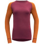 Damen-Funktionsshirt Devold Expedition Shirt W rot/orange Beetroot/Flame