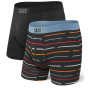Boxershorts Saxx Ultra Boxer Brief Fly 2Pk mix1 Black/Paintroller