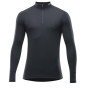 Herren-T-Shirt Devold Hiking Half Zip Neck schwarz Black