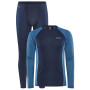 Herren-Set Craft Core Warm Baselayer blau/hellblau Blaze-Whale