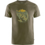Herren-T-Shirt Fjällräven Arctic Fox T-shirt M grün 633_Dark Olive