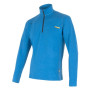 Herren-Sweatshirt Sensor Merino Upper kurzer Reißverschluss blau Blue