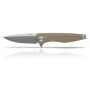 Messer Acta non verba Z300 Messer - Liner, glatt grün Olive