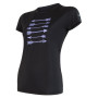 Damen-Funktionsshirt Sensor Coolmax Fresh Šípy kr.r. schwarz Black