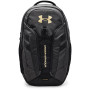 Rucksack Under Armour Hustle Pro Backpack grau/schwarz Black Medium Heather / Black / Metallic Gold