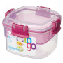 Lebensmittelbox Sistema Snacks TO GO 400ml rosa