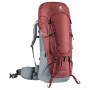 Damenrucksack Deuter Aircontact 40+10 SL grau/rot RedwoodTeal