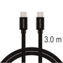 Lade- und Datenkabel Swissten Textile USB-C / USB-C 3 m