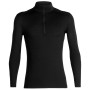 Herren-T-Shirt Icebreaker Mens 200 Oasis LS Half Zip schwarz Black