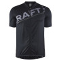 Herren Radtrikot Craft Core Endur Logo 2022 schwarz Black