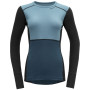 Damen-Funktionsshirt Devold Lauparen Merino 190 Shirt Wmn blau/hellblau Moon/Ink/Flood