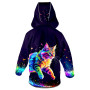 Kinder-Softshell-Jacke WAMU Dark Purple