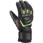 Skihandschuh Leki WCR Team 3D Junior schwarz/grün black-ice lemon