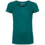 Damen-Funktionsshirt Ortovox W's 150 Cool Mountain Face TS grün PacificGreenBlend