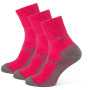 Socken Zulu Bambus Trek W 3-pack himbeerfarbe raspberry
