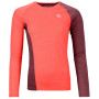 Damen-Funktionsshirt Ortovox W's 120 Cool Tec Fast Upward LS rot Coral Blend